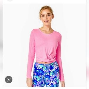 Lilly Pulitzer Luxeletic Pink Shandy Greer Top